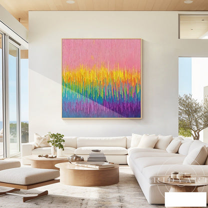 Pink Abstract wall art BA0954