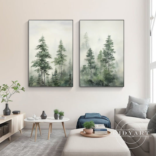 Foggy Tree wall art_041