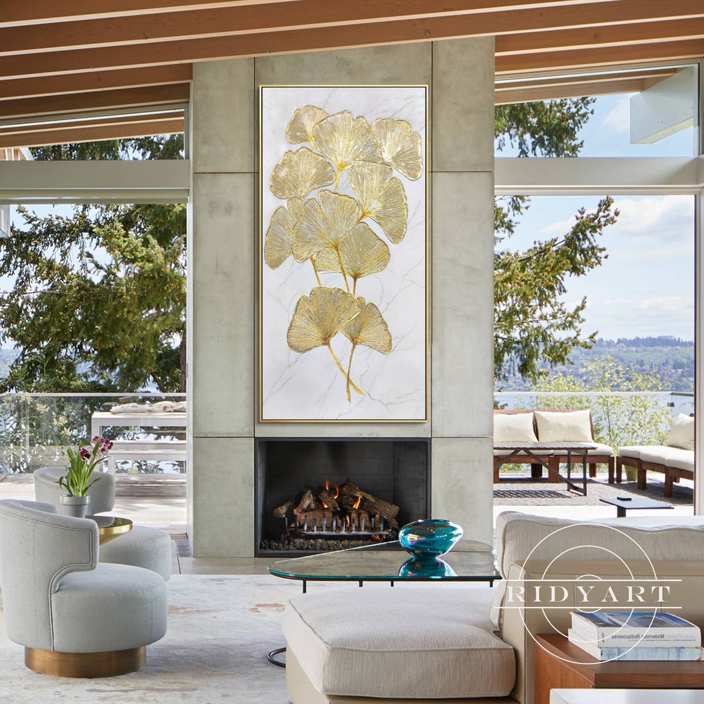 Ginkgo wall art_0398