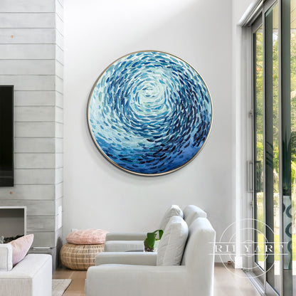 School fish wall art_X04
