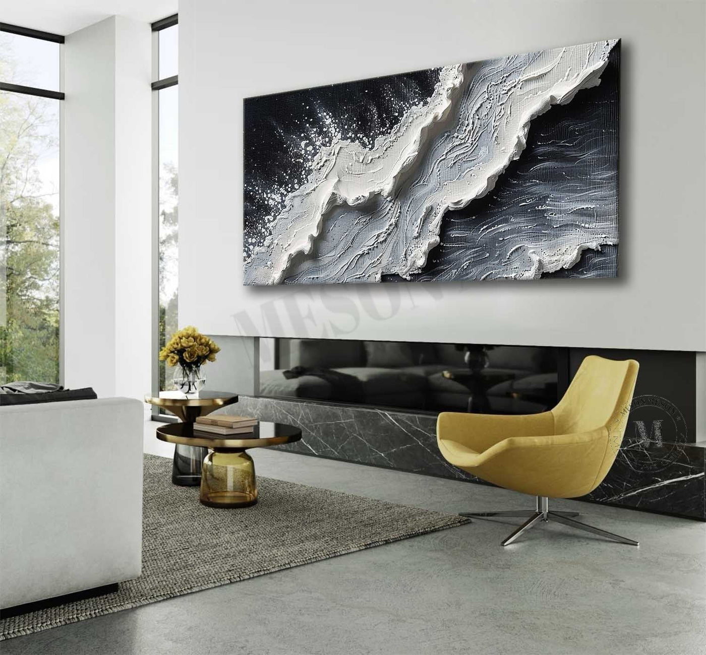 Plaster Art Texture Painting #SG354