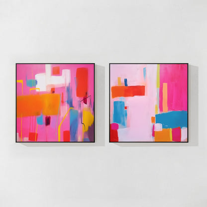 geometric abstract painting
