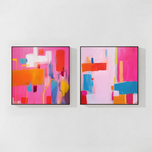 geometric abstract painting