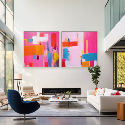 geometric abstract painting