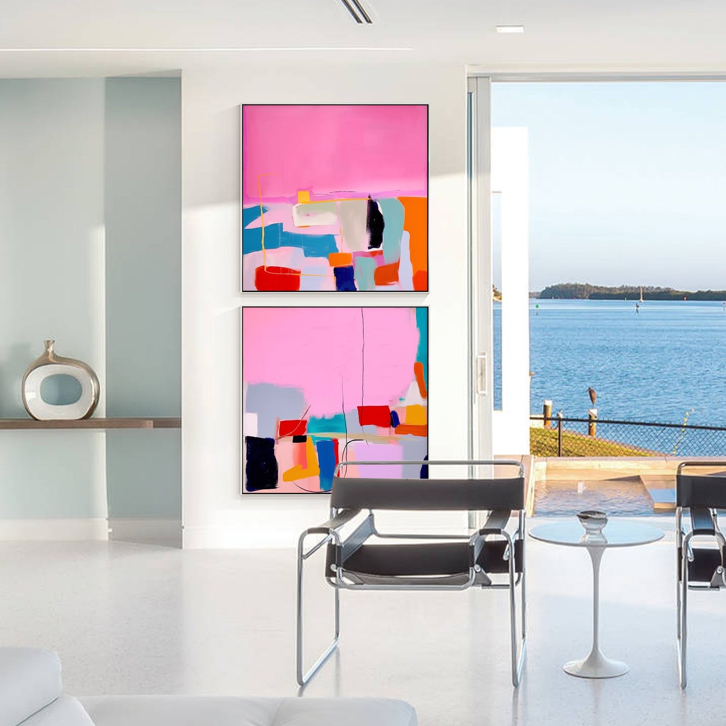 geometric abstract painting
