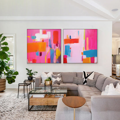 geometric abstract painting