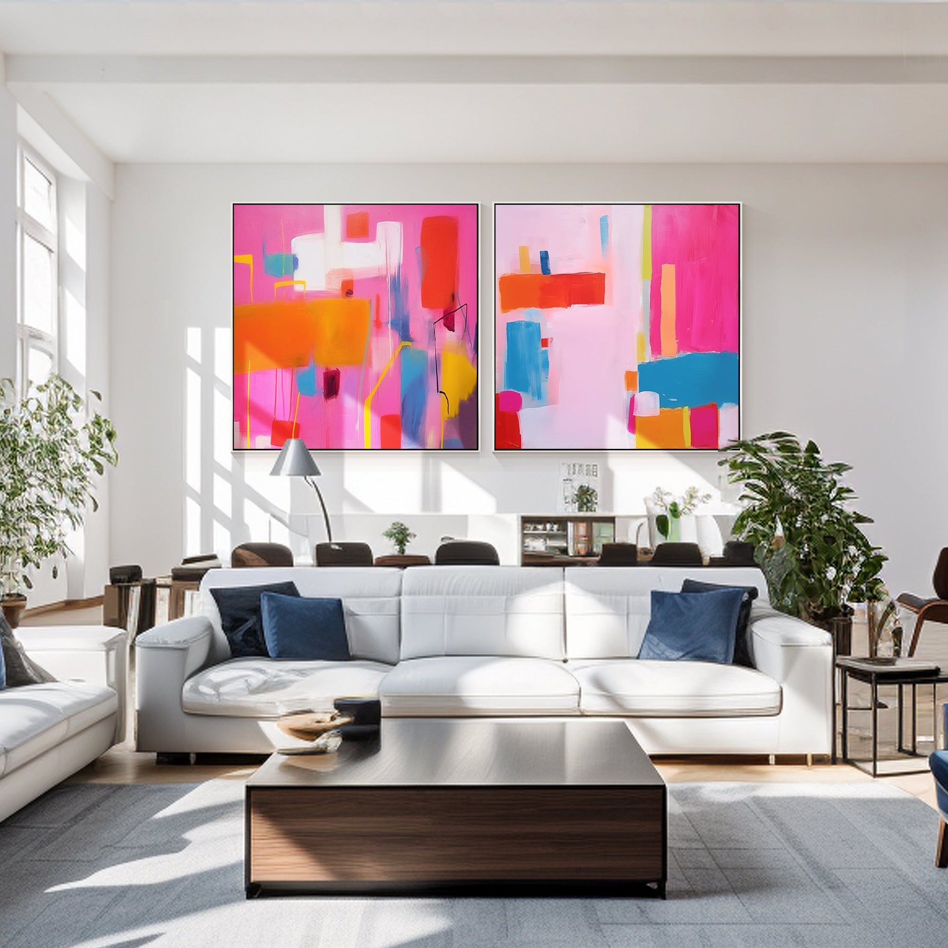 geometric abstract painting