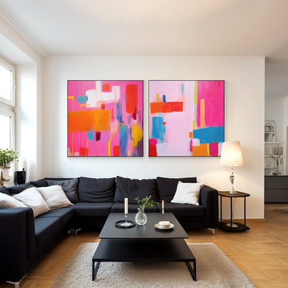 geometric abstract painting