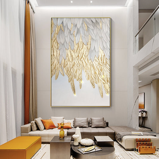 Feather wall art