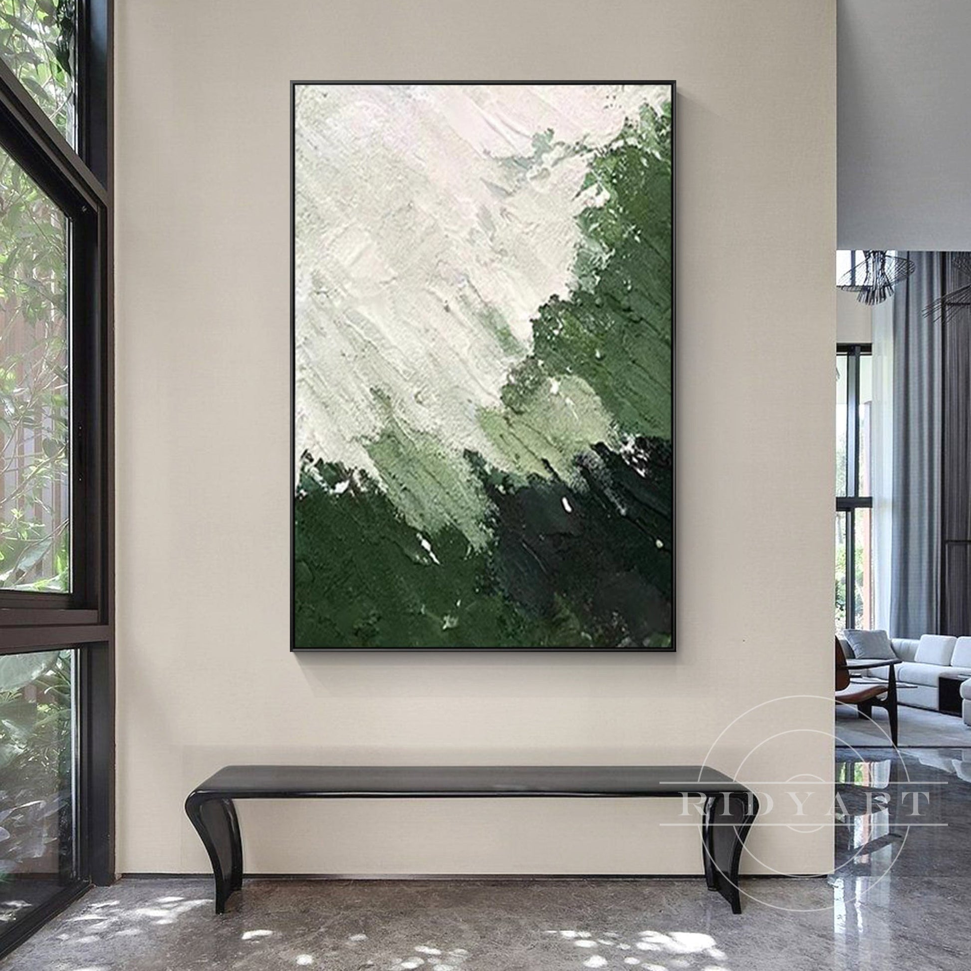 Abstract Green Wall art