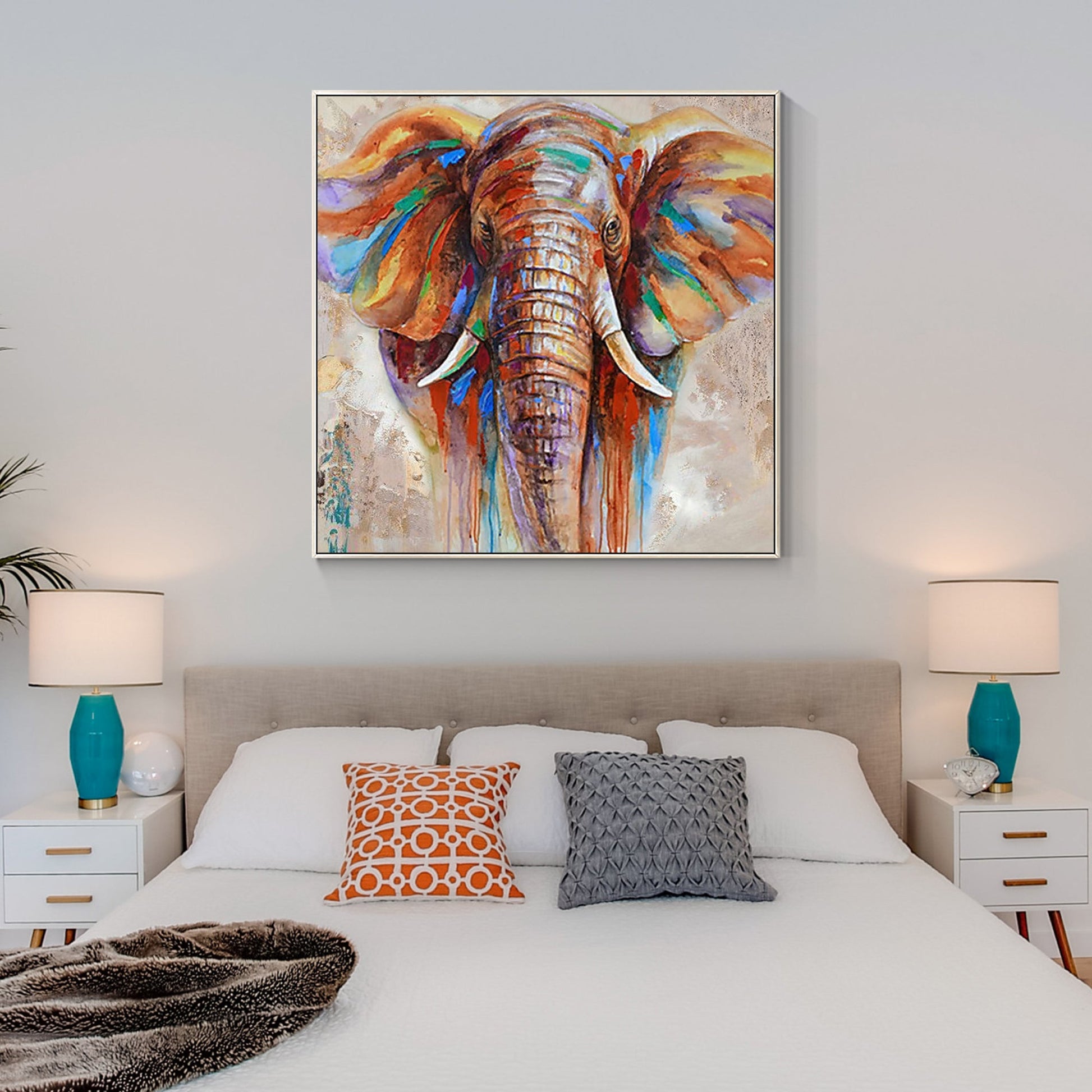 Colorful Elephant Painting