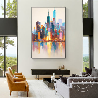 New York Skyline Painting