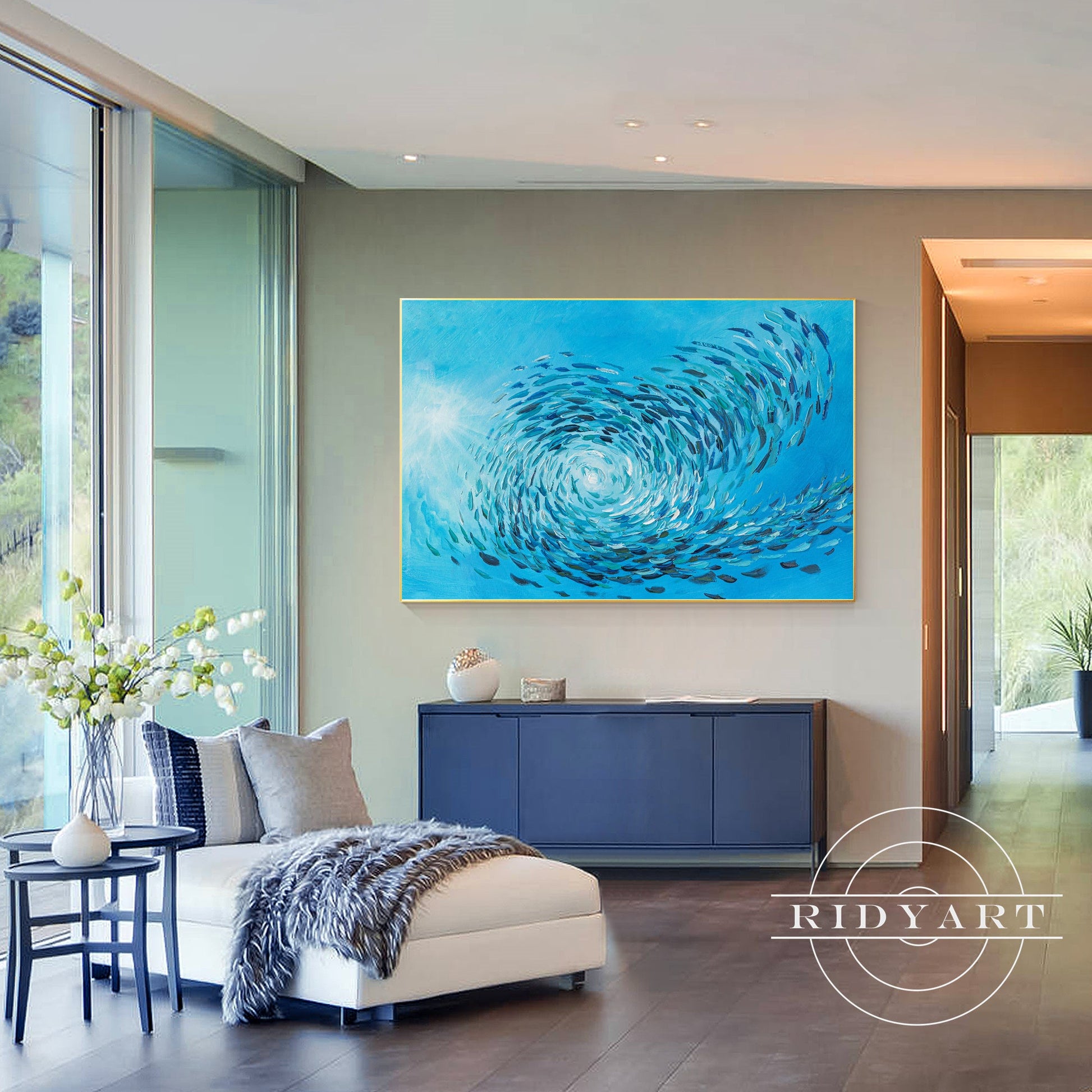 School fish wall art_X03