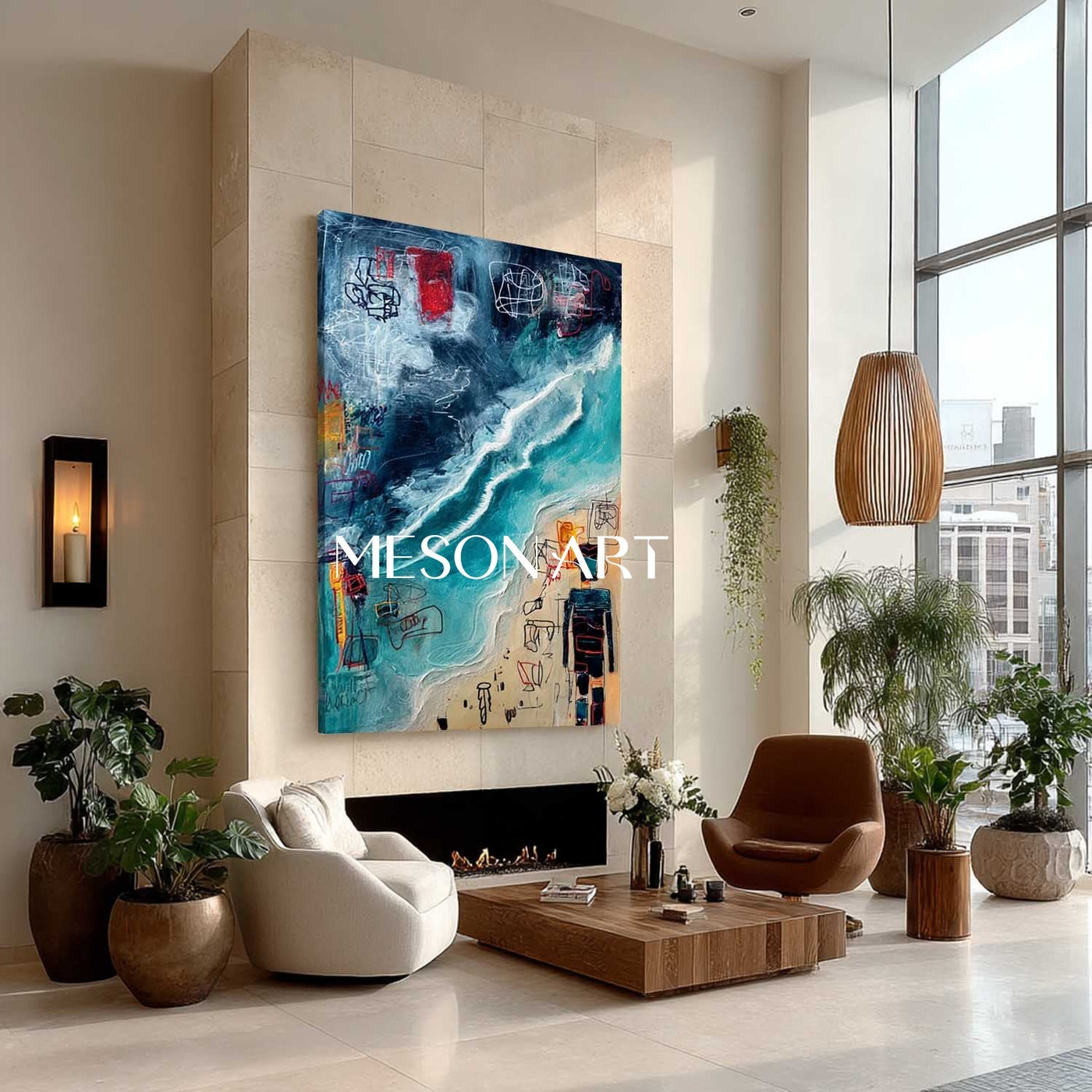 Plaster Art Texture Painting #SG375