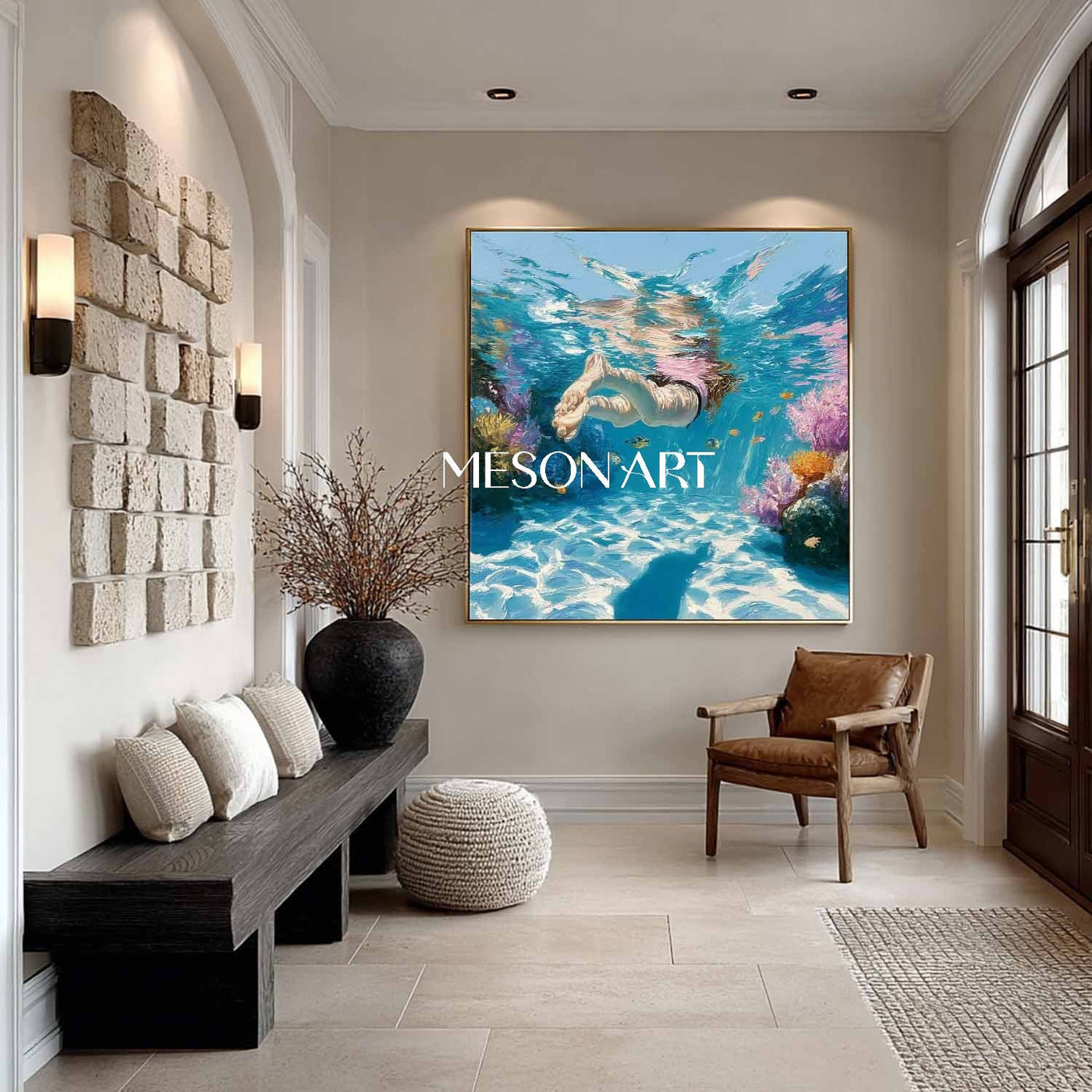 Plaster Art Texture Painting #SG464