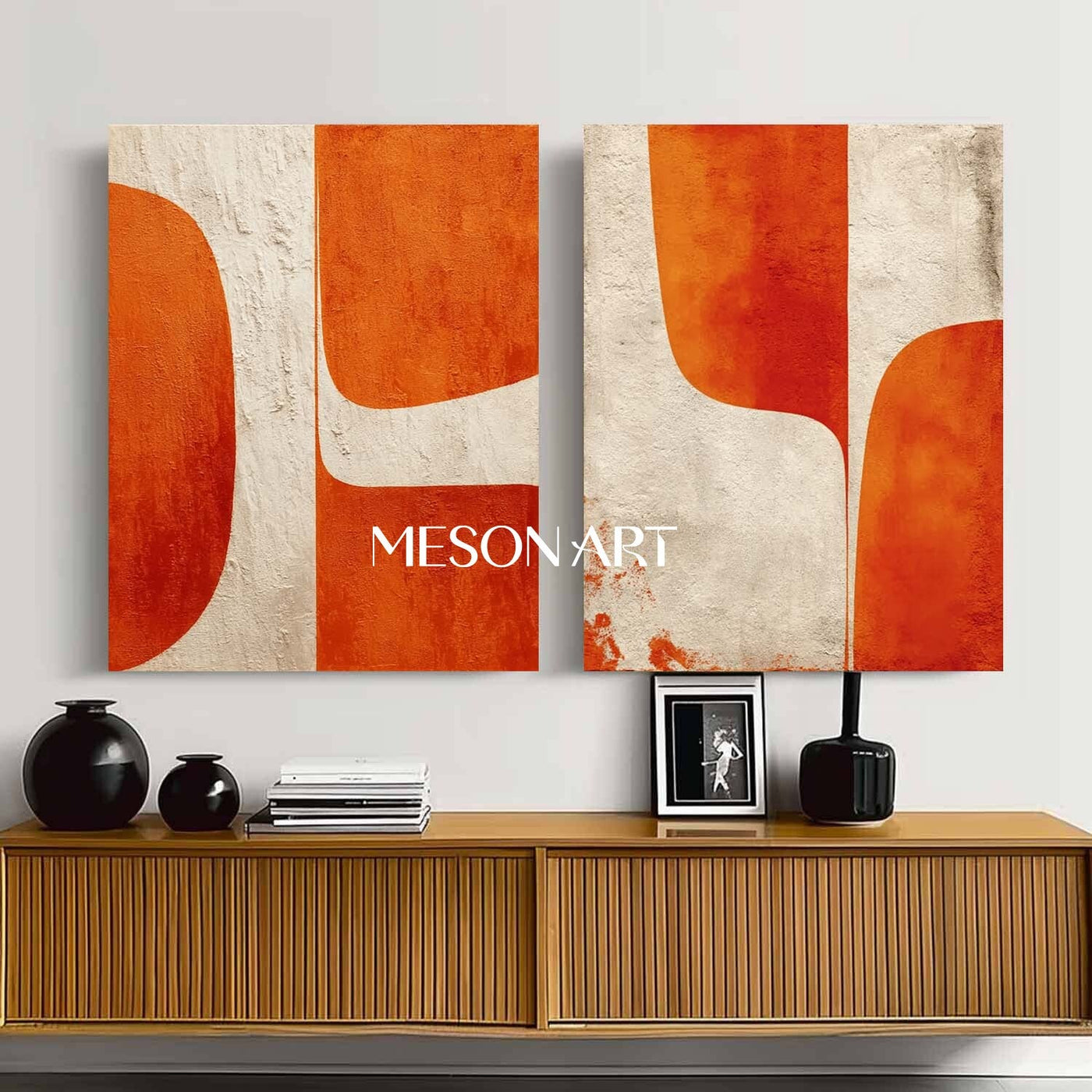 Contemporary Minimalist Art Set Of 2 #SP168