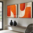 Contemporary Minimalist Art Set Of 2 #SP169