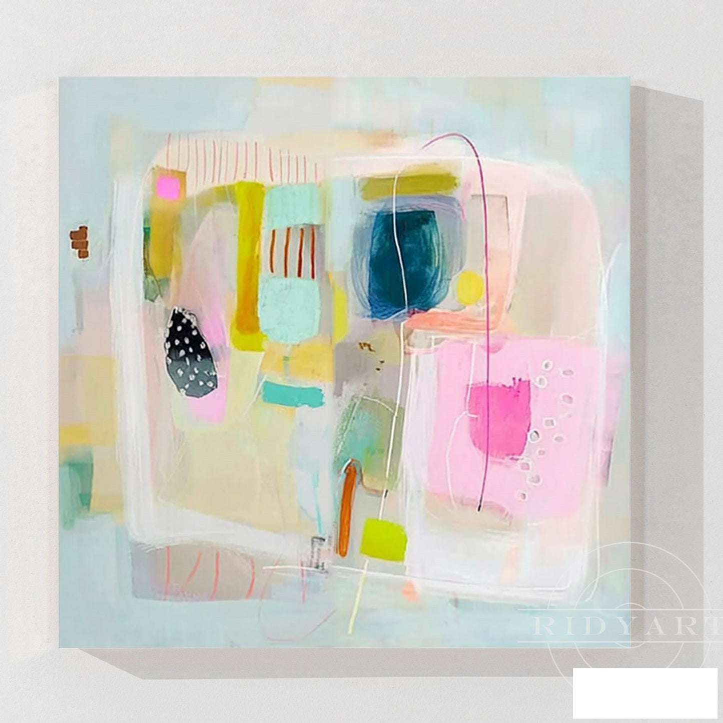 Pink Abstract wall art 7artA841