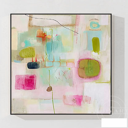Pink Abstract wall art 7artA840