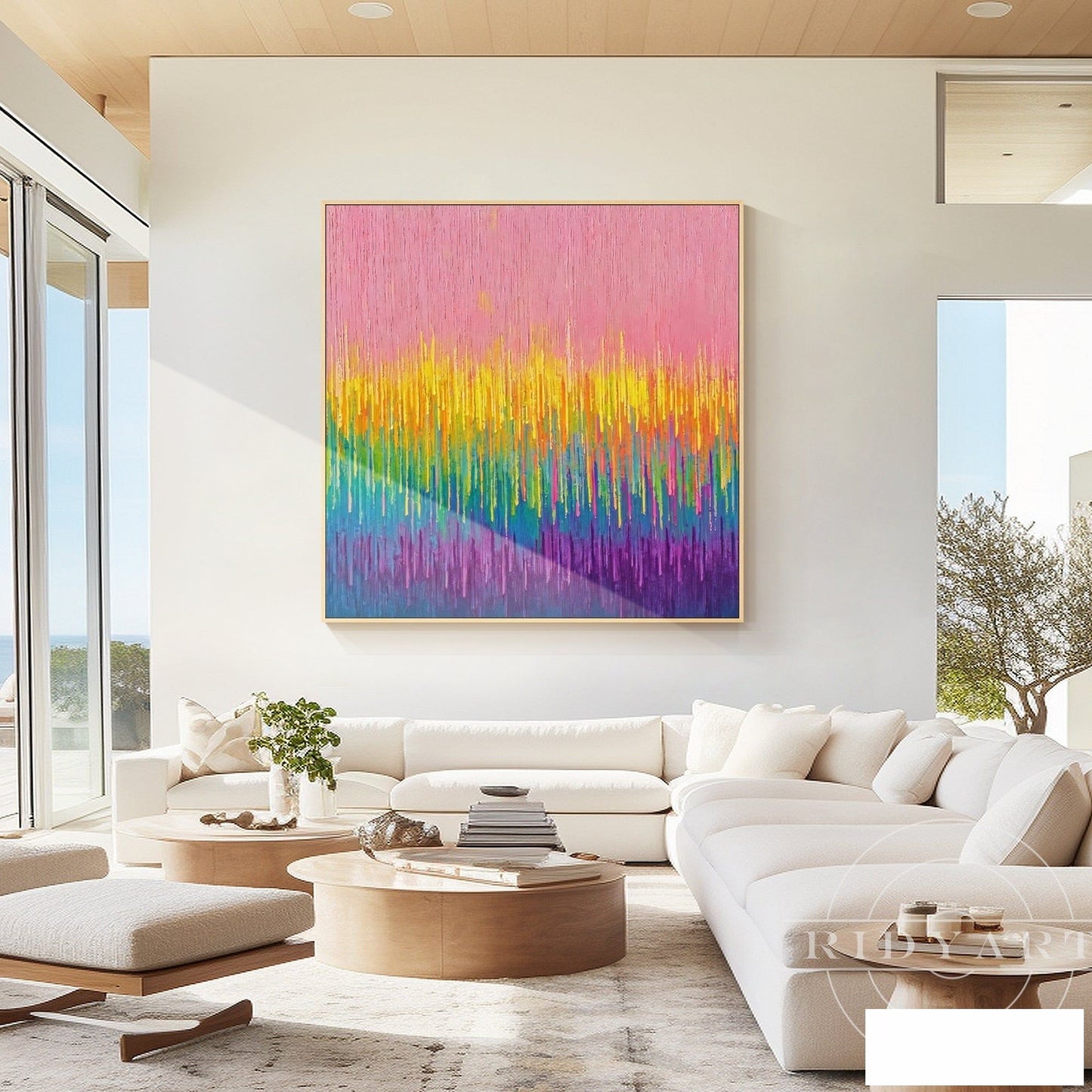 Pink Abstract wall art BA0954