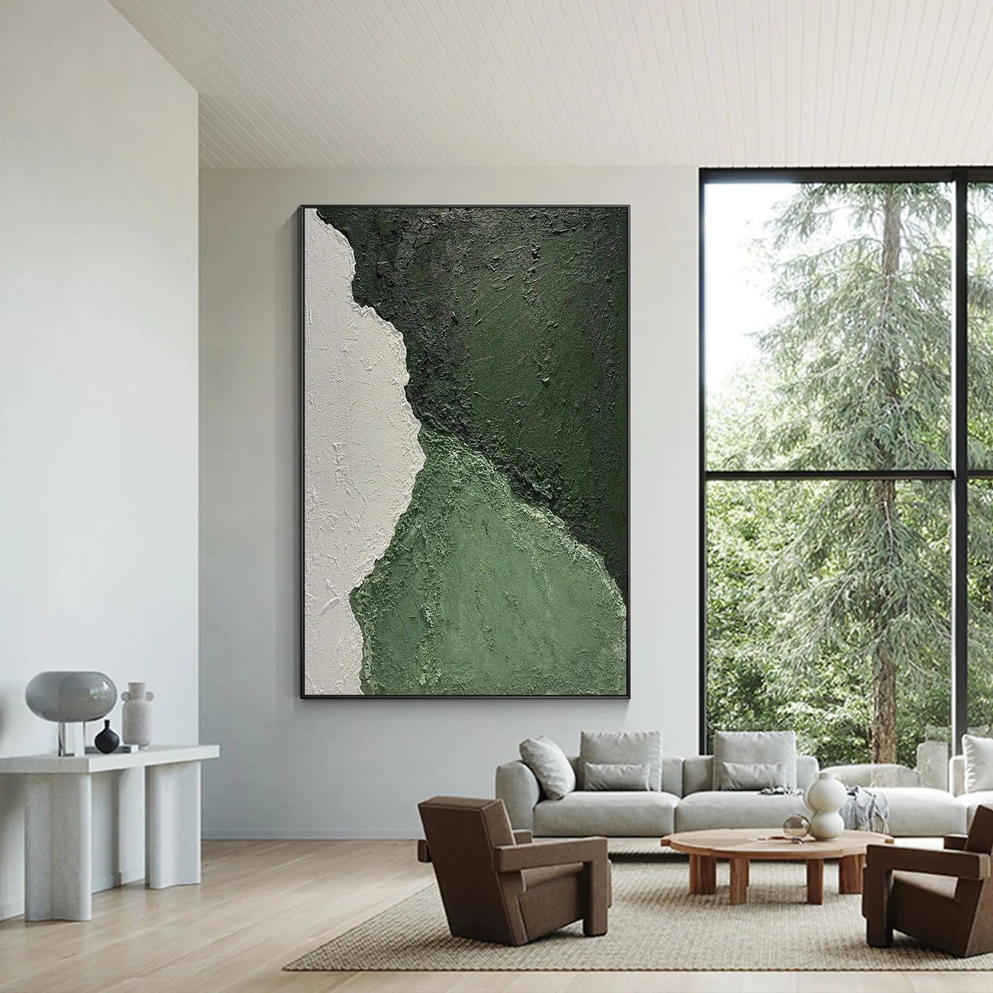 Green Abatract wall art-2