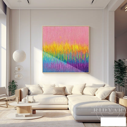 Pink Abstract wall art BA0954