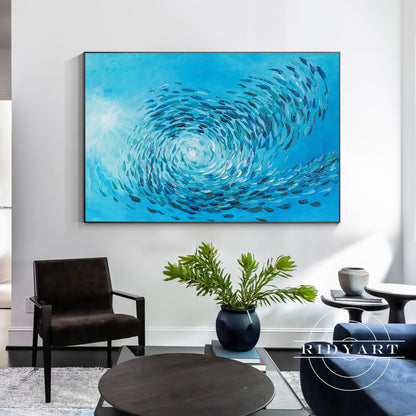 School fish wall art_X03