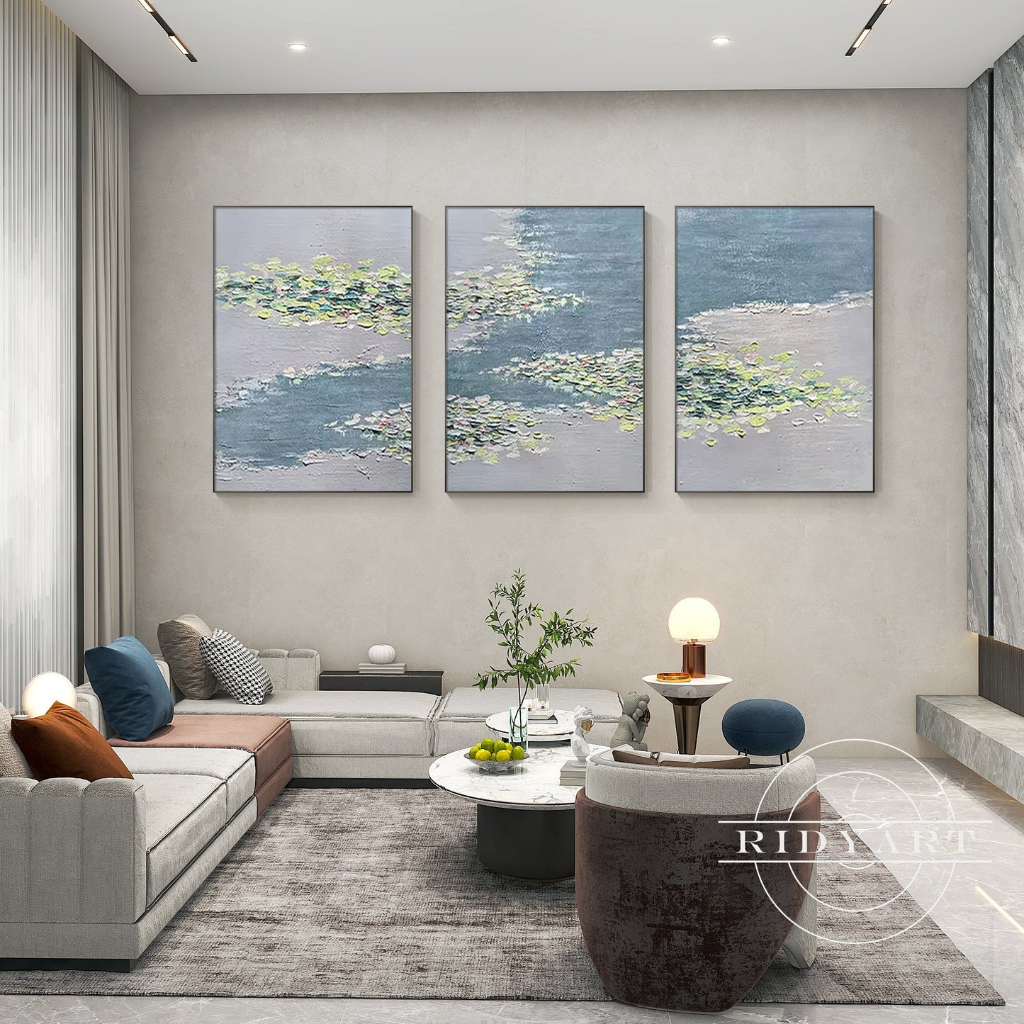 water lily wall art_0830