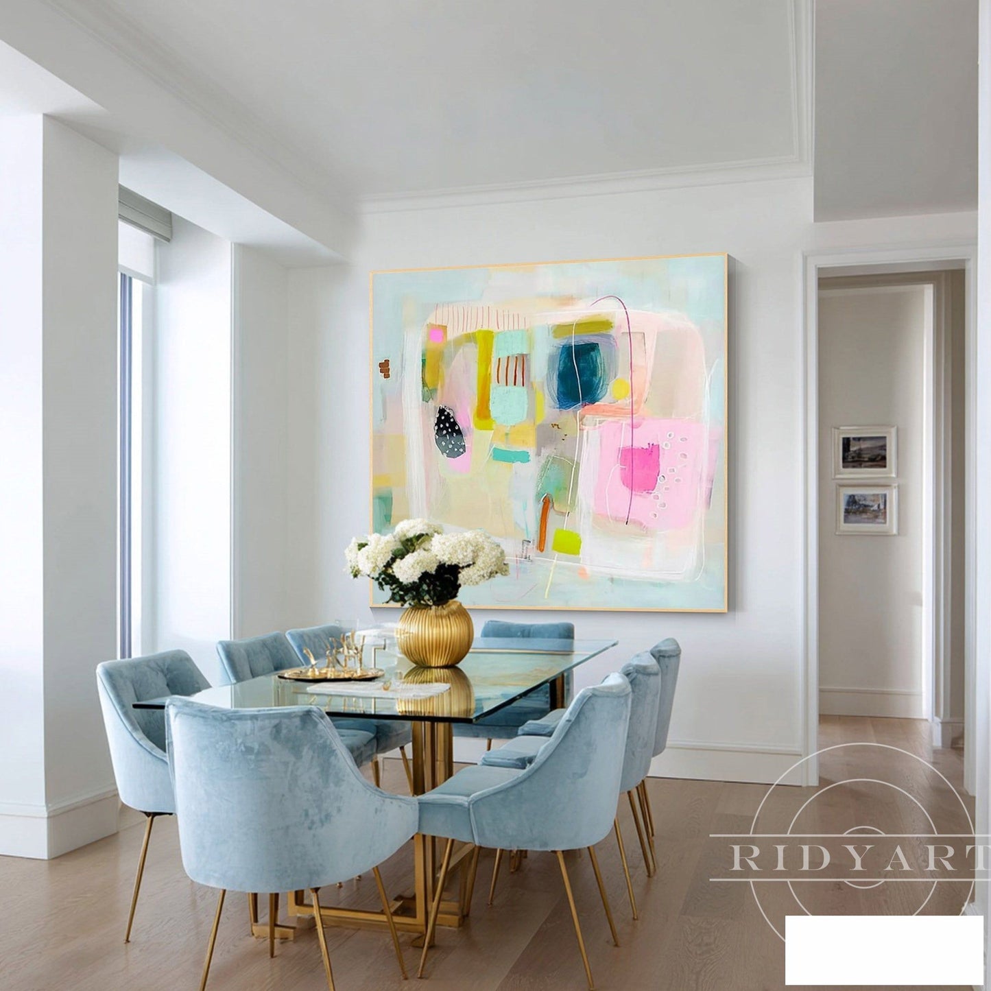 Pink Abstract wall art 7artA841