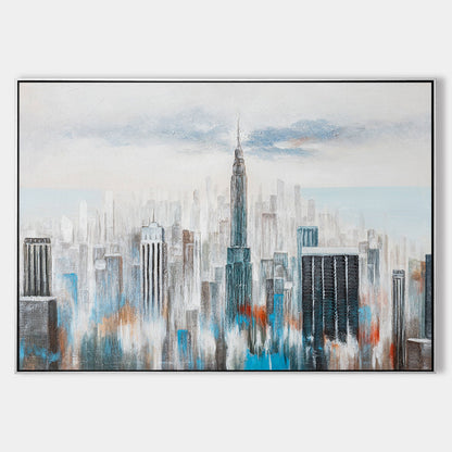 manhattan skyline painting