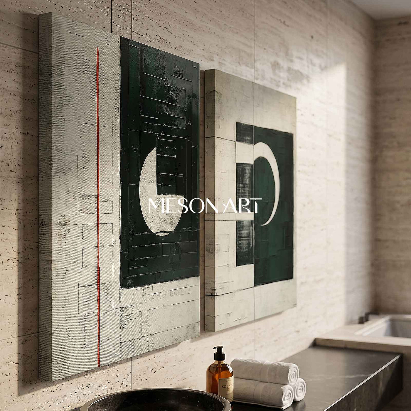 Abstract Painting Set Of 2 #SP155