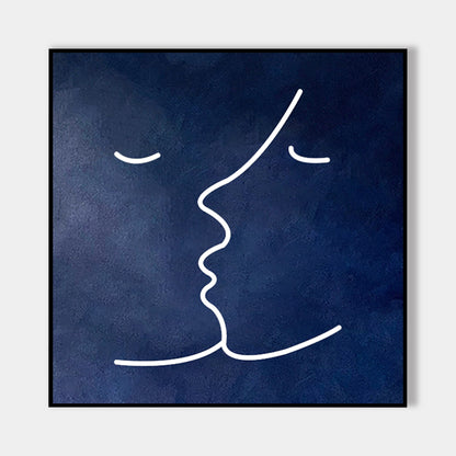 Picasso one line Portrait Kiss Painting