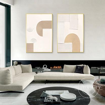 minimalist brown wall art