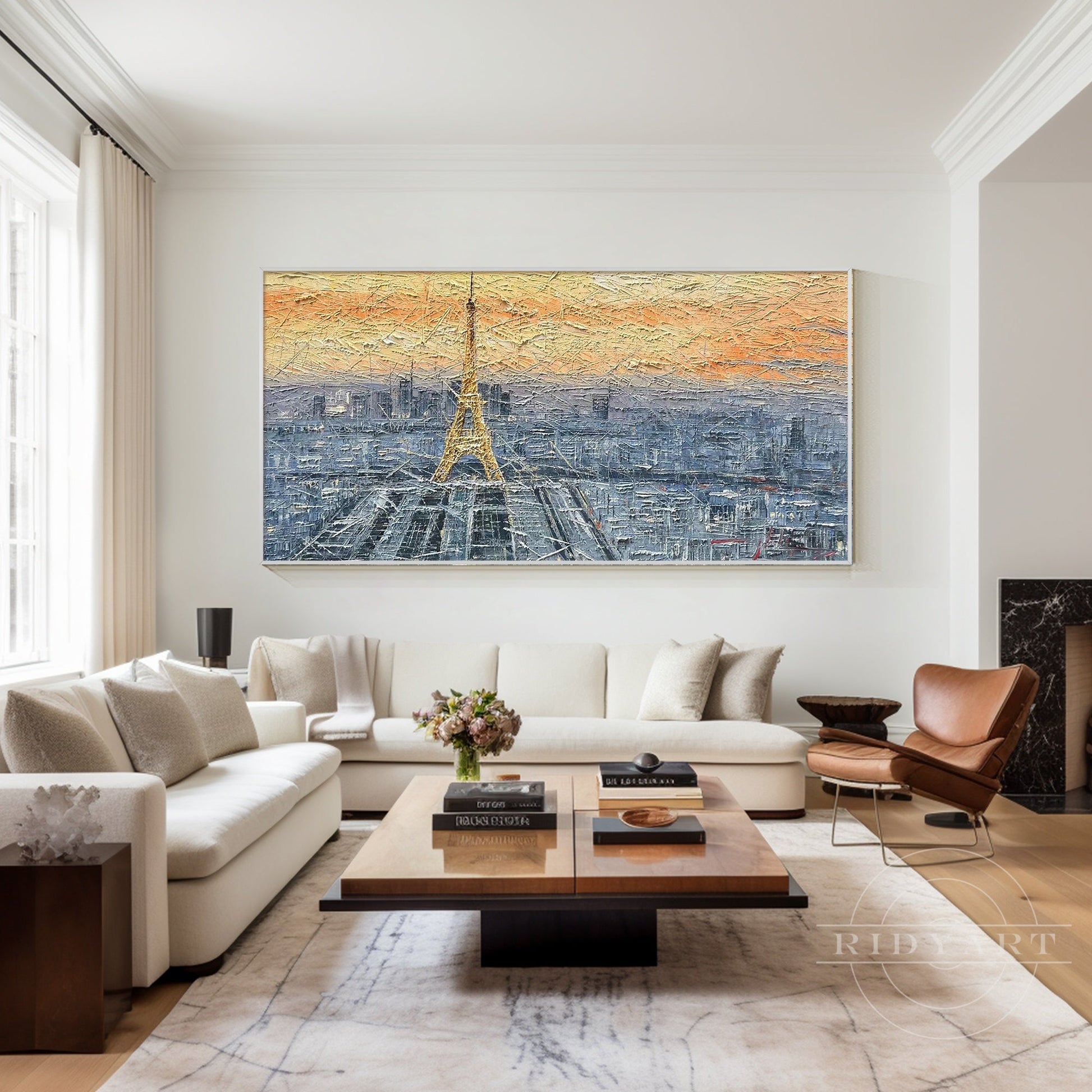 Eiffel Tower Skyline Painting_047