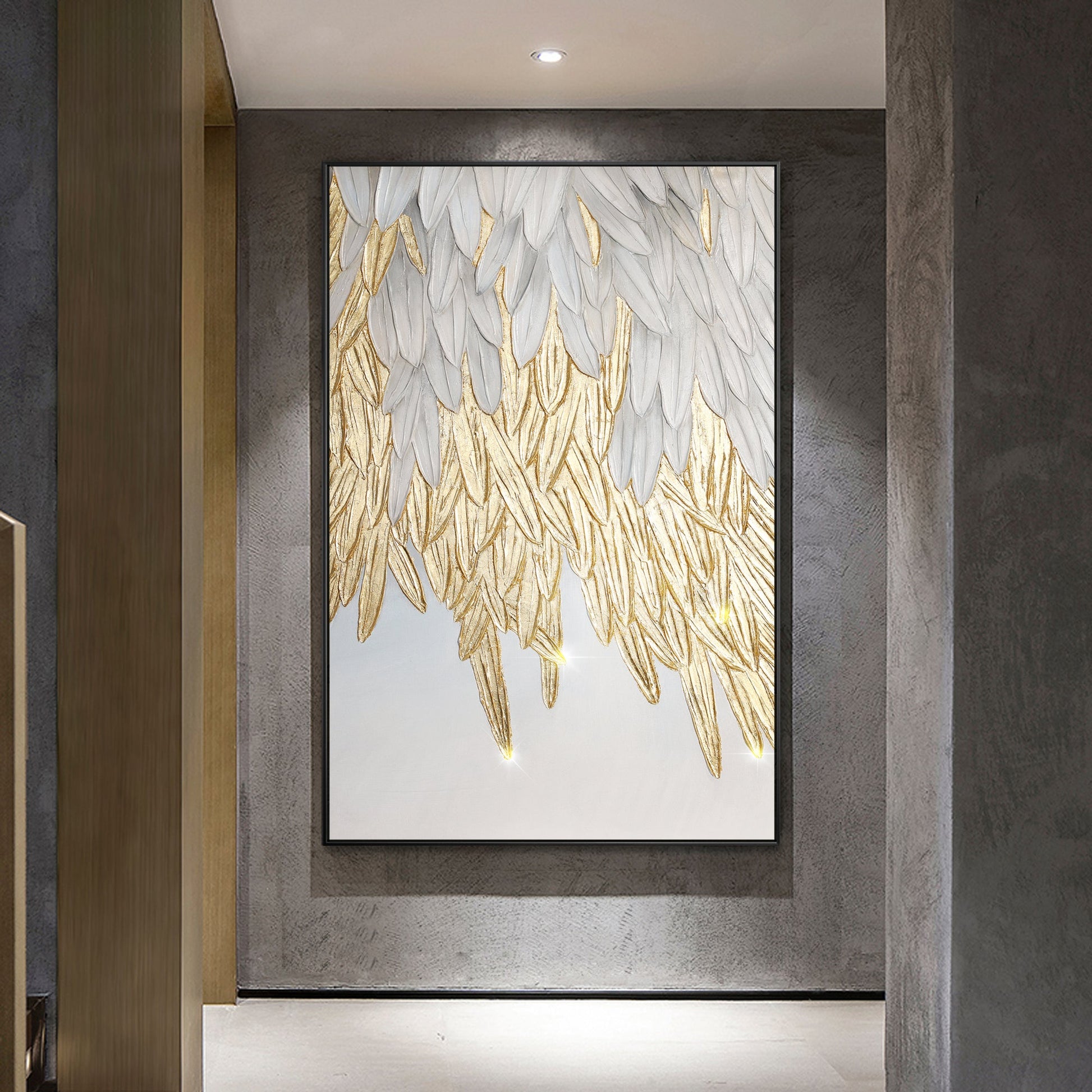 Feather wall art
