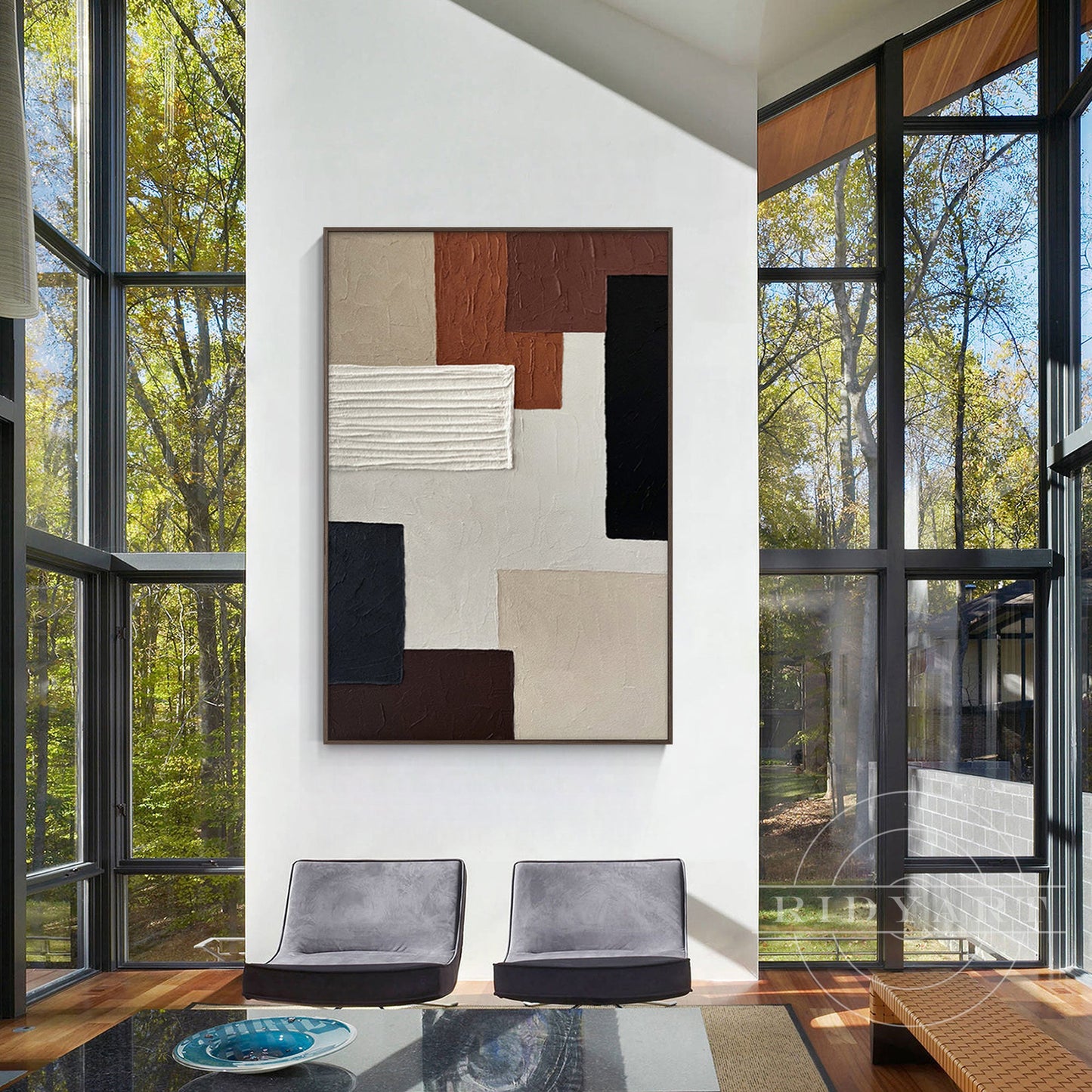 Abstract Brown Wall art_Baus01