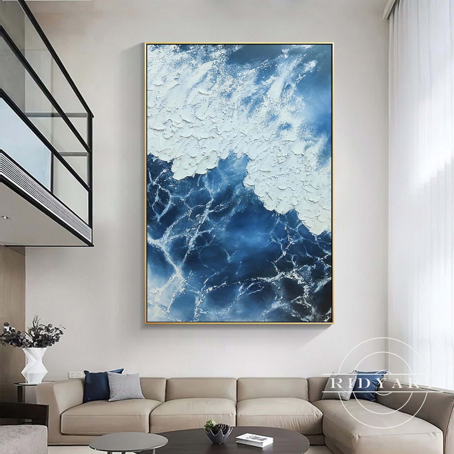 Navy Ocean wall art
