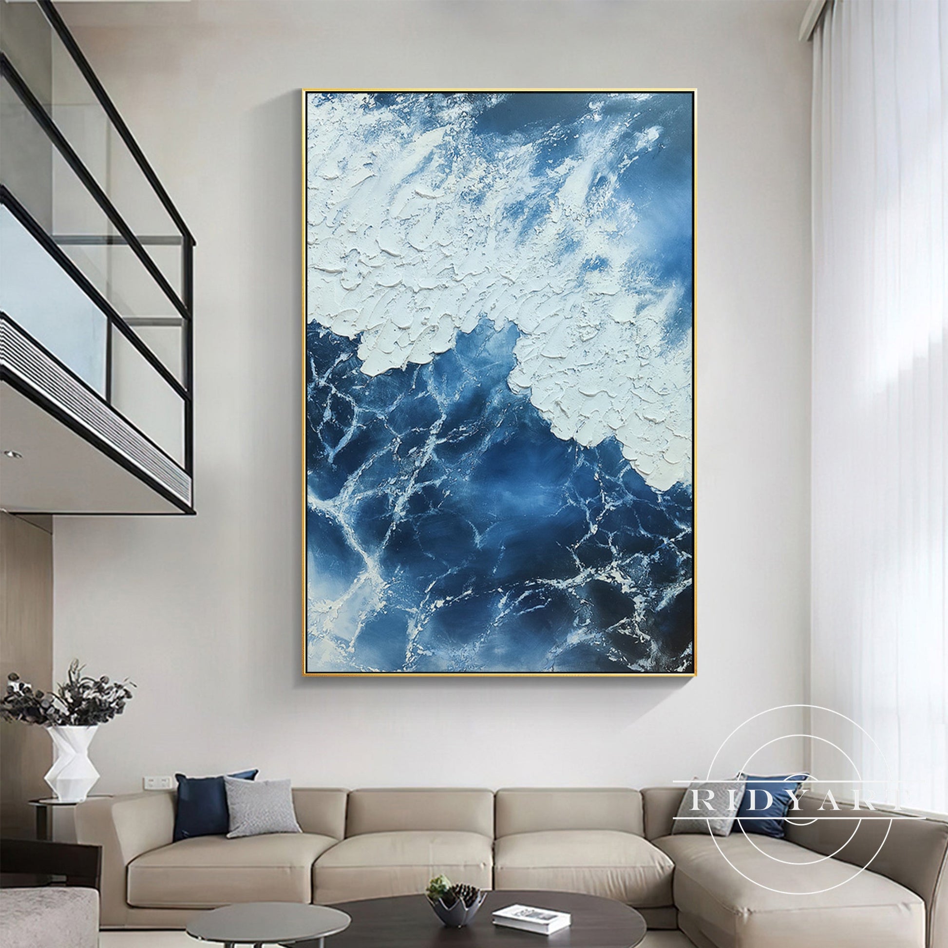 Navy Ocean wall art