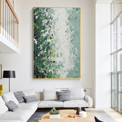 Abtract Green Leaf Painting
