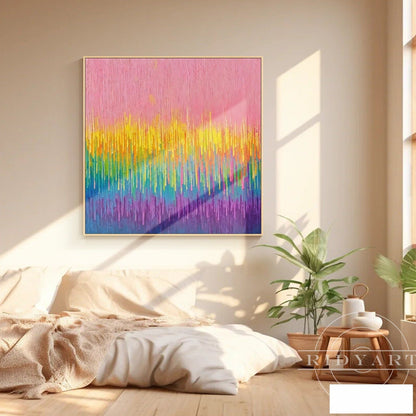 Pink Abstract wall art BA0954