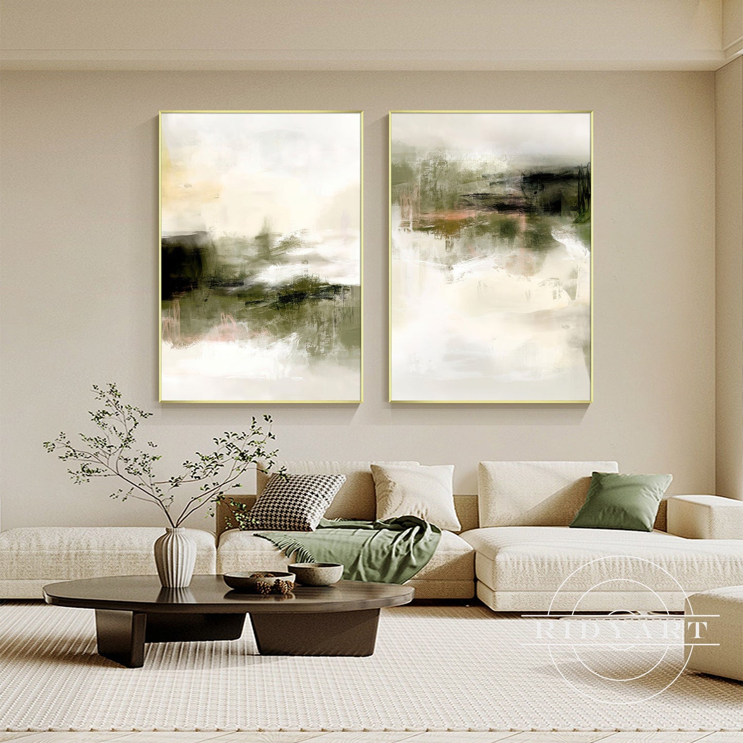 Foggy forest wall art