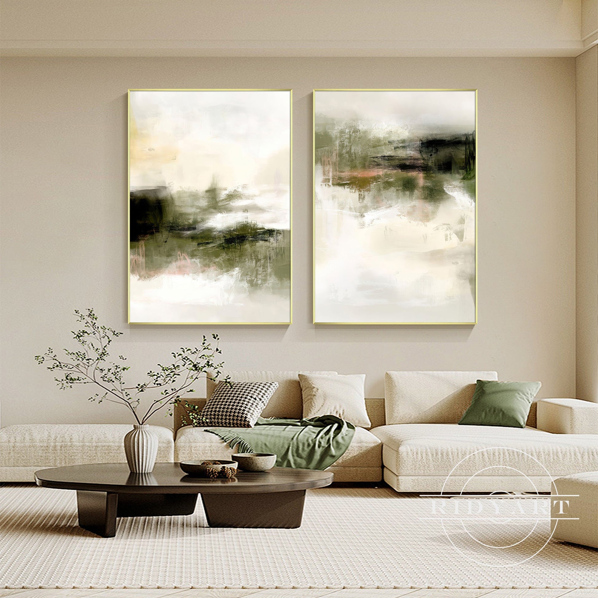 Foggy forest wall art