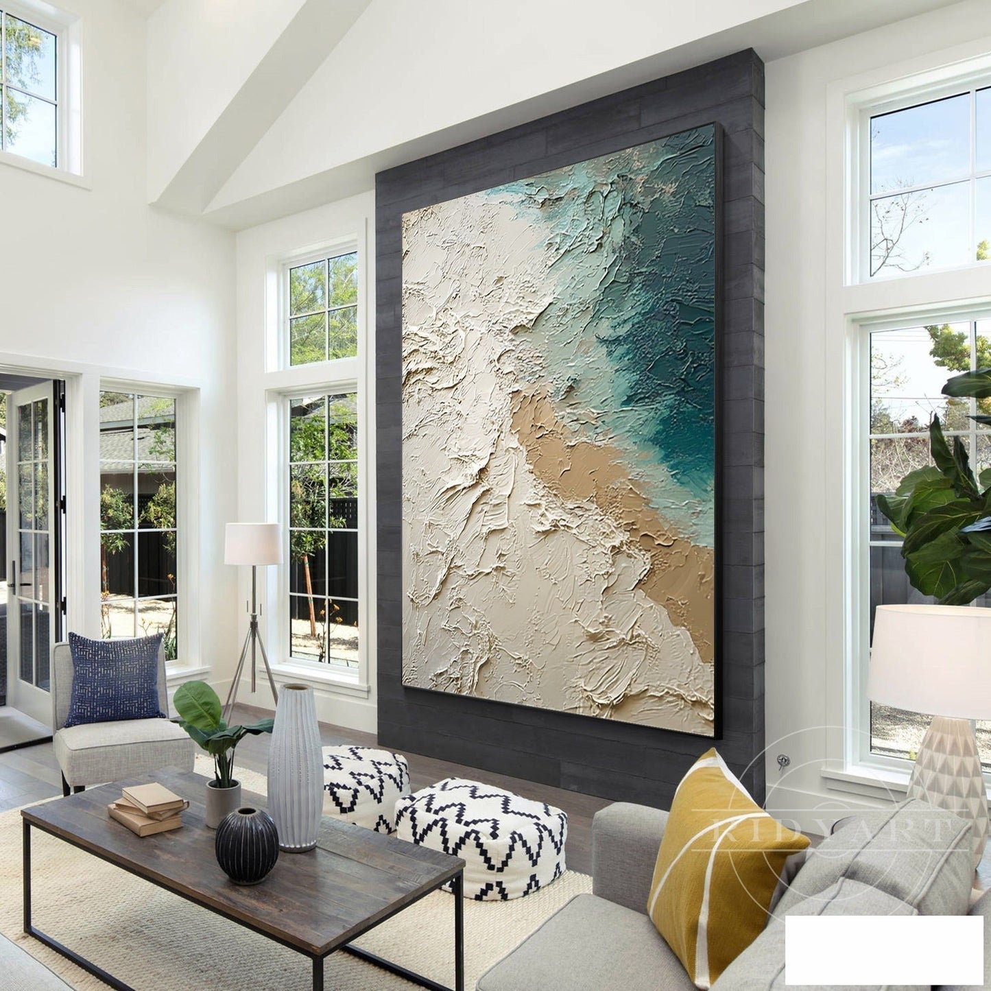 Abstract ocean wall art_7art825
