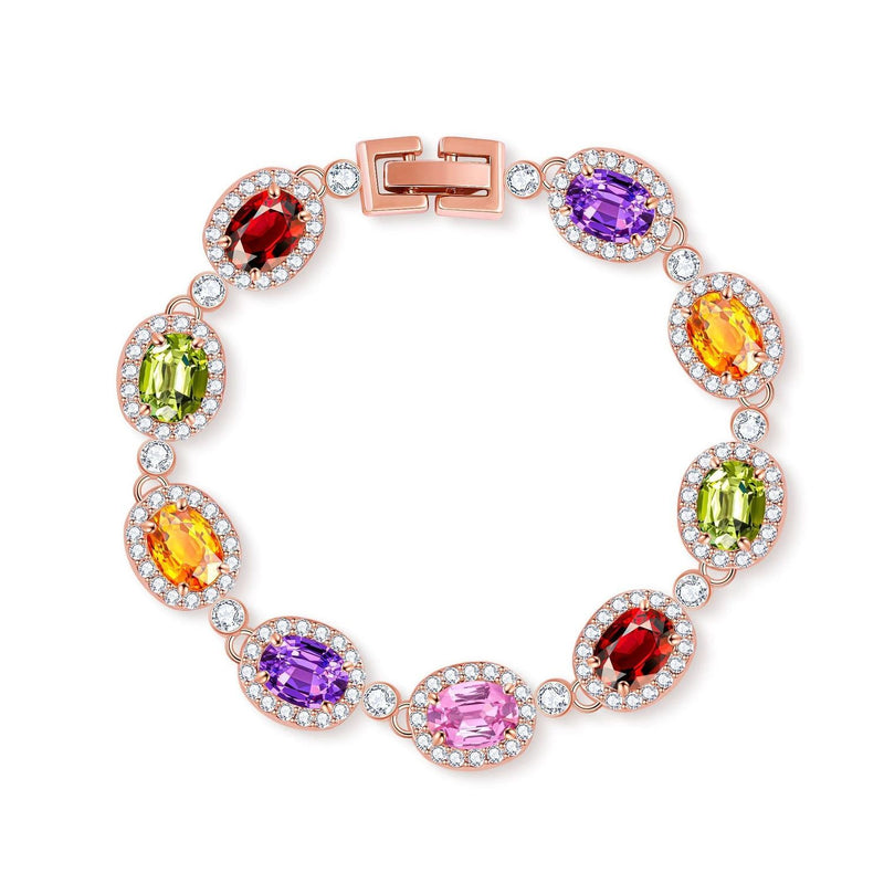 Color Crystal Zircon Bracelet