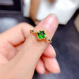 Diopside Sterling Silver Adjustable Ring