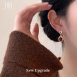 Daisy Dream Red Zircon Earrings