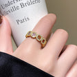 Color Sugar Cube Open Ring