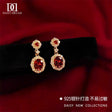 Daisy Dream Red Zircon Earrings