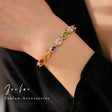 Vintage Zircon Buckle Bracelet