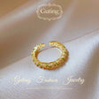 Gold Full-Crystal Open Ring